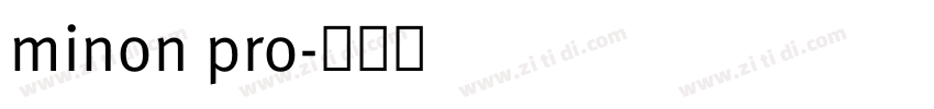 minon pro字体转换